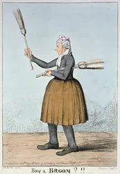 Achetez un balai !!, 1825 (gravure en couleur)